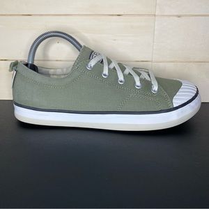 Keen Elsa Sneakers Olive Green Canvas Women's Size 9.5 Shoes 1017145